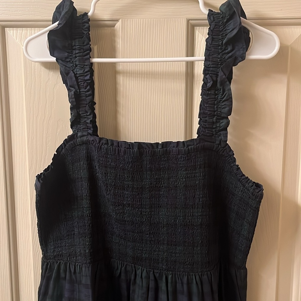 J. Crew holiday dress in black watch plaid!